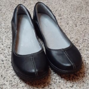 L.L. Bean Classic Black Leather Flats
